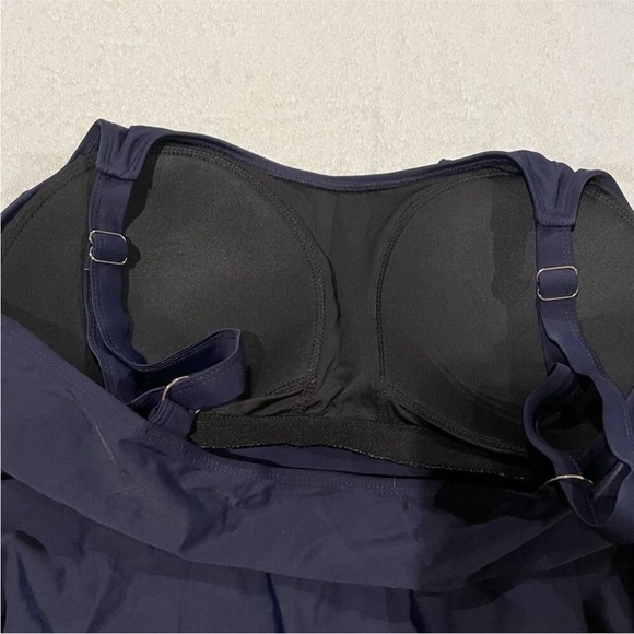 Women’s Tankini Bathing Suit Swimsuit Top only Navy Blue Size 20 NWOT - Picture 7 of 7
